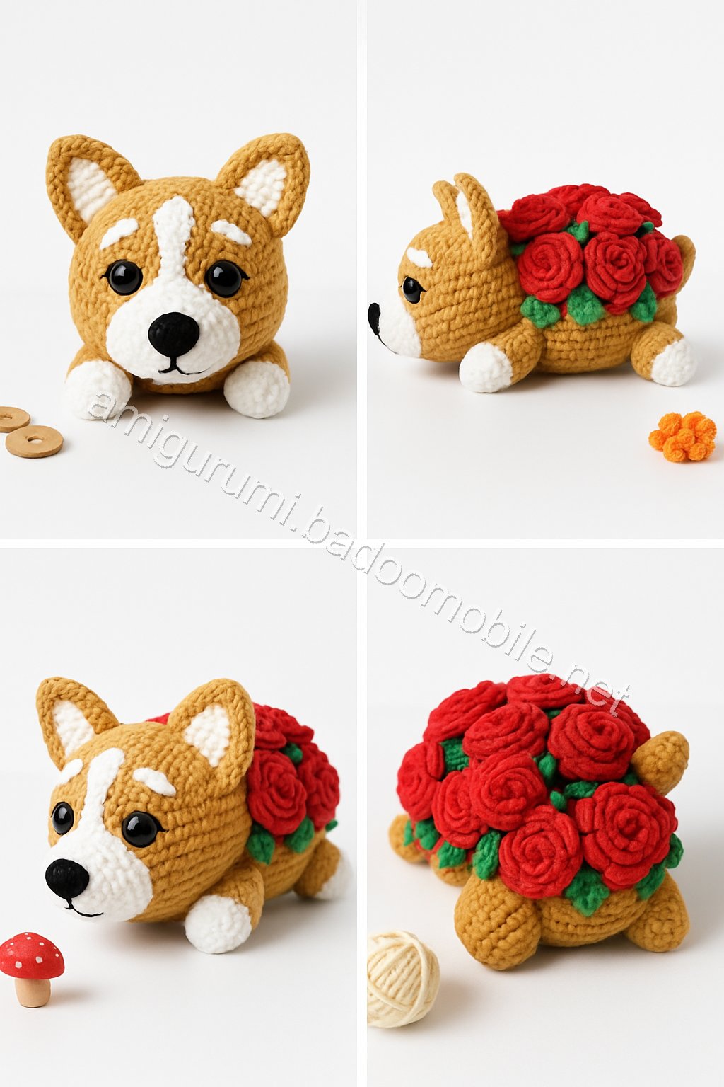 Amigurumi Floral Corgi Free Pattern