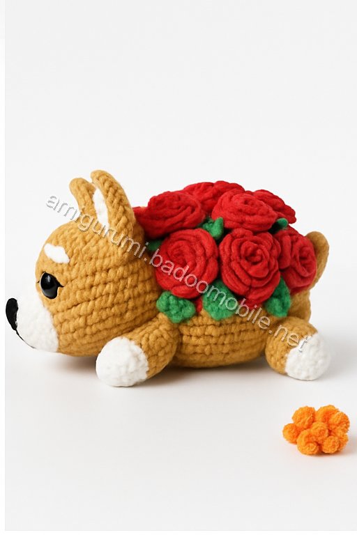 Amigurumi Floral Corgi Free Pattern