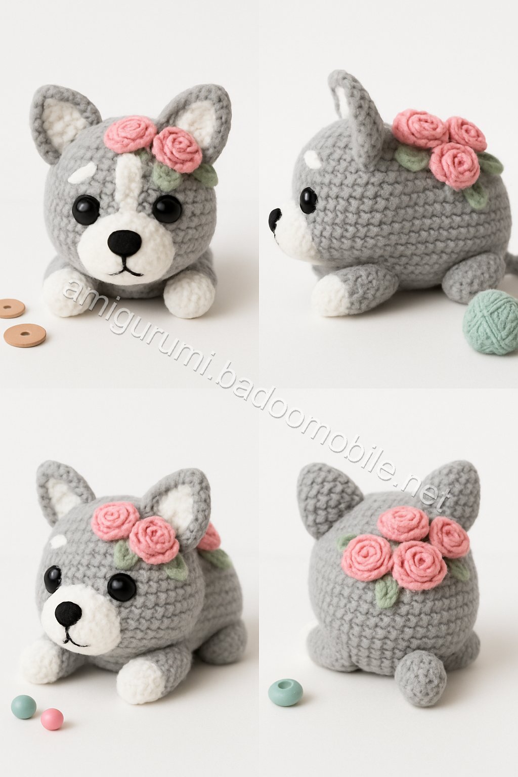 Amigurumi Floral Corgi Free Pattern