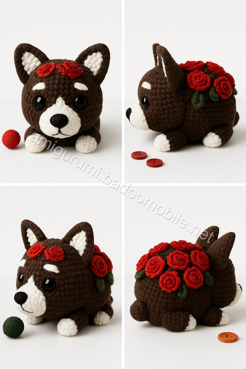 Amigurumi Floral Corgi Free Pattern
