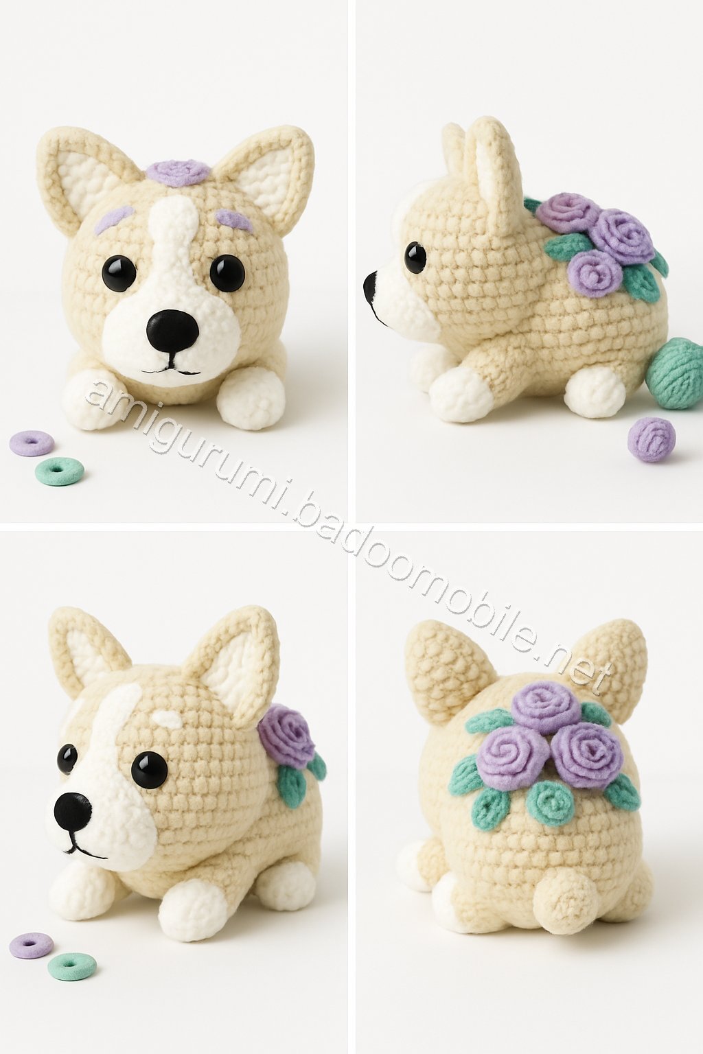 Amigurumi Floral Corgi Free Pattern
