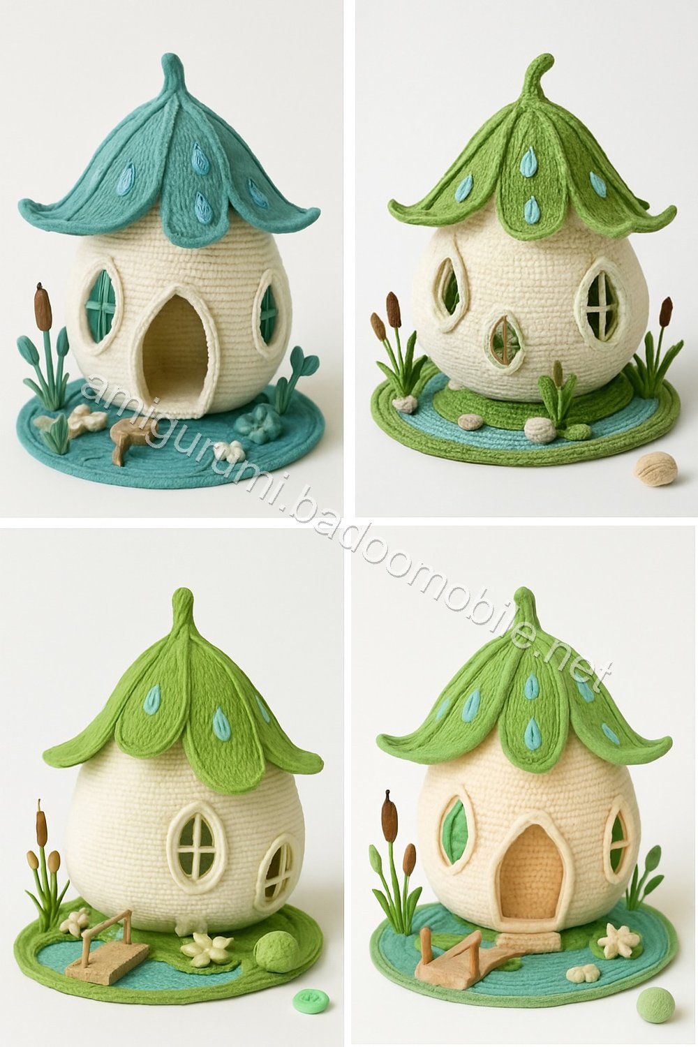 Amigurumi Raindrop Lily Fairy Cottage Free Pattern