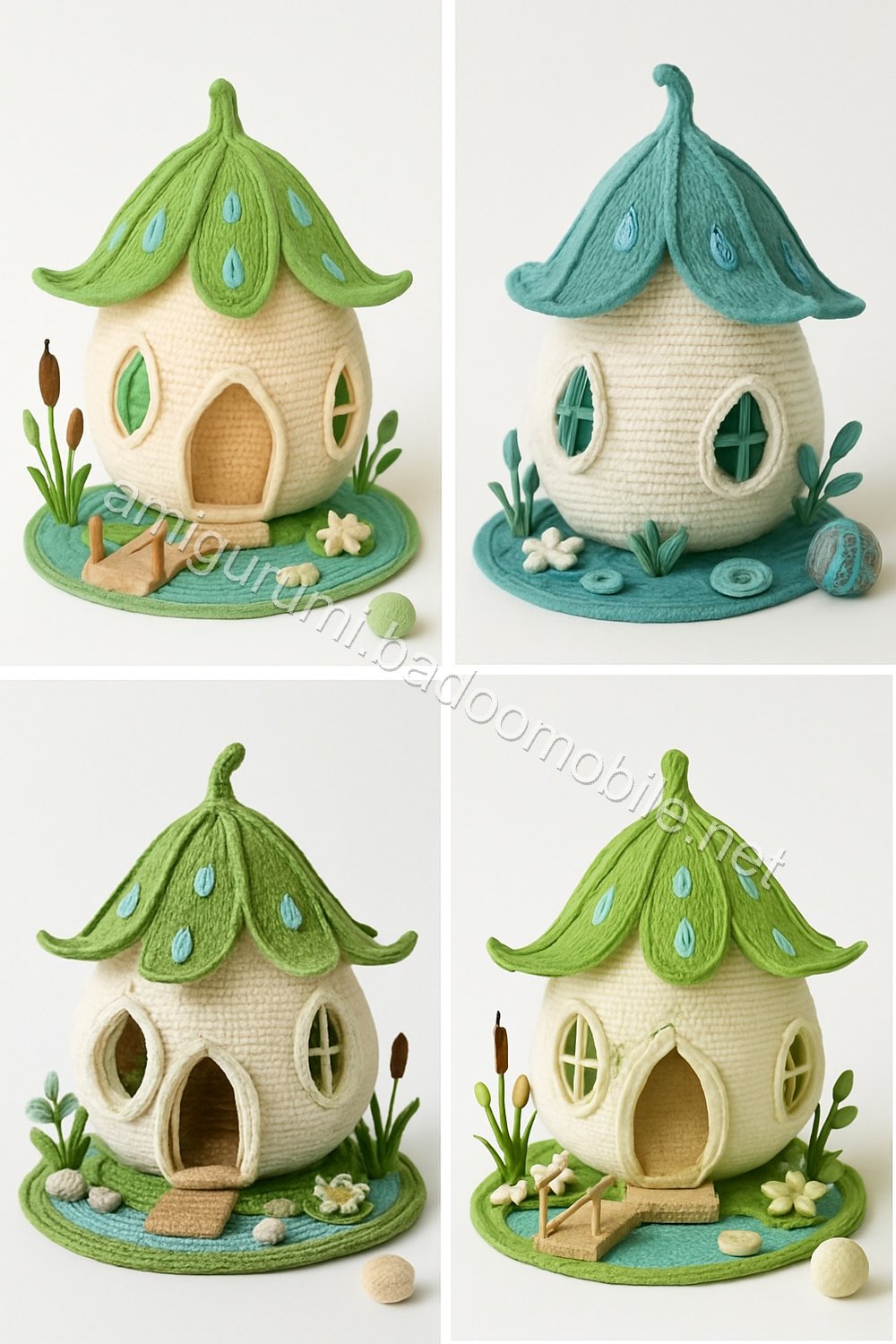 Amigurumi Raindrop Lily Fairy Cottage Free Pattern
