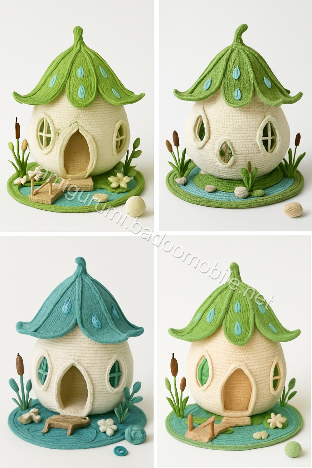 Amigurumi Raindrop Lily Fairy Cottage Free Pattern