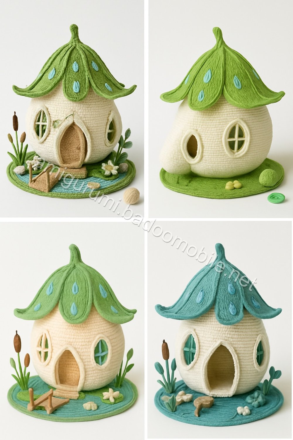 Amigurumi Raindrop Lily Fairy Cottage Free Pattern
