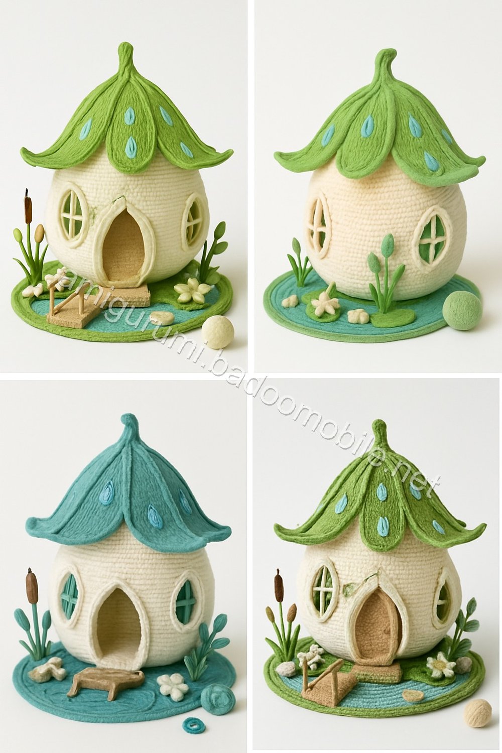 Amigurumi Raindrop Lily Fairy Cottage Free Pattern