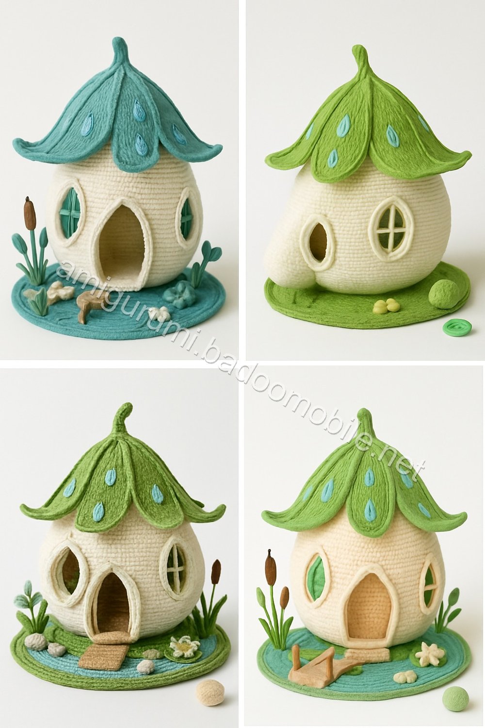 Amigurumi Raindrop Lily Fairy Cottage Free Pattern