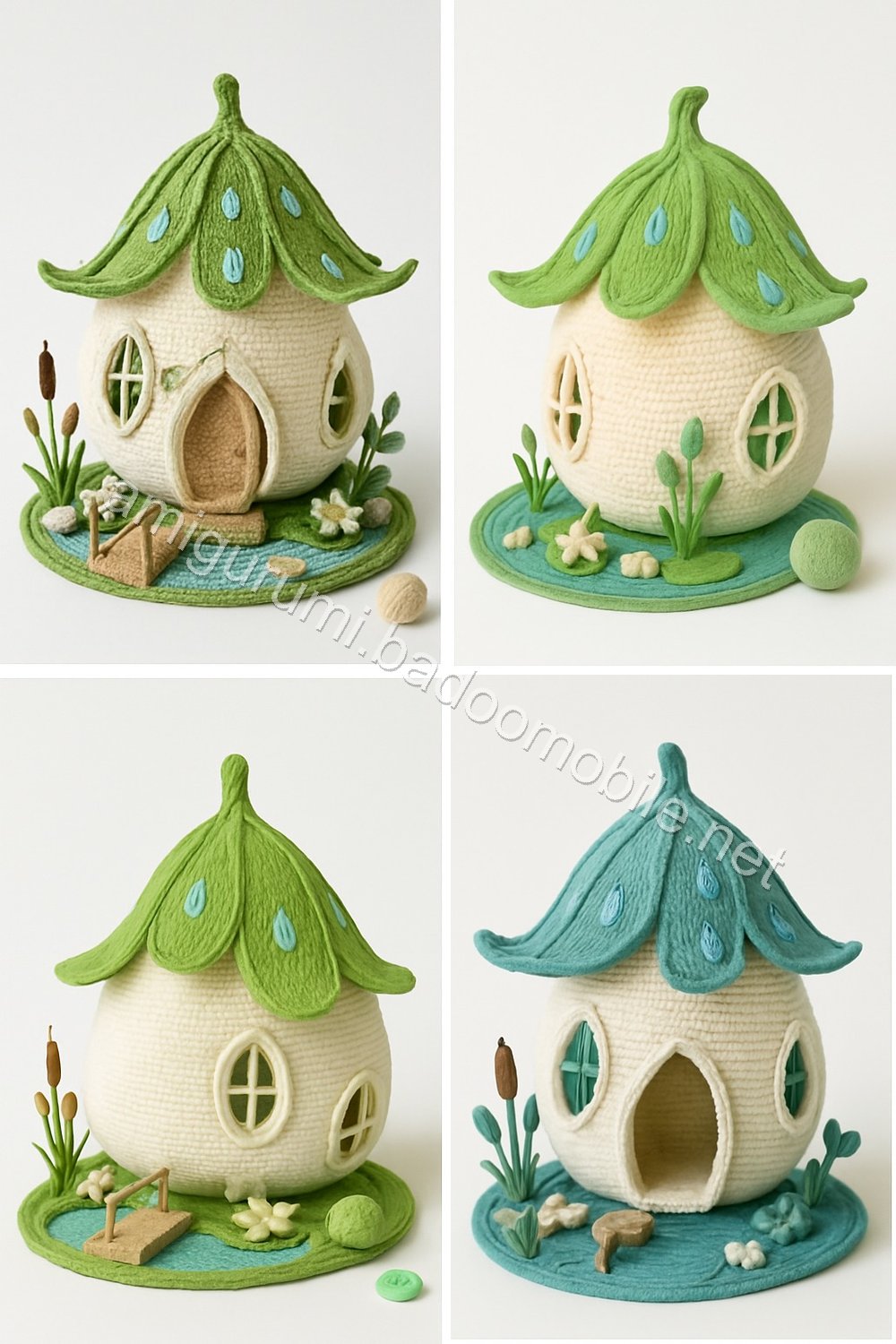 Amigurumi Raindrop Lily Fairy Cottage Free Pattern