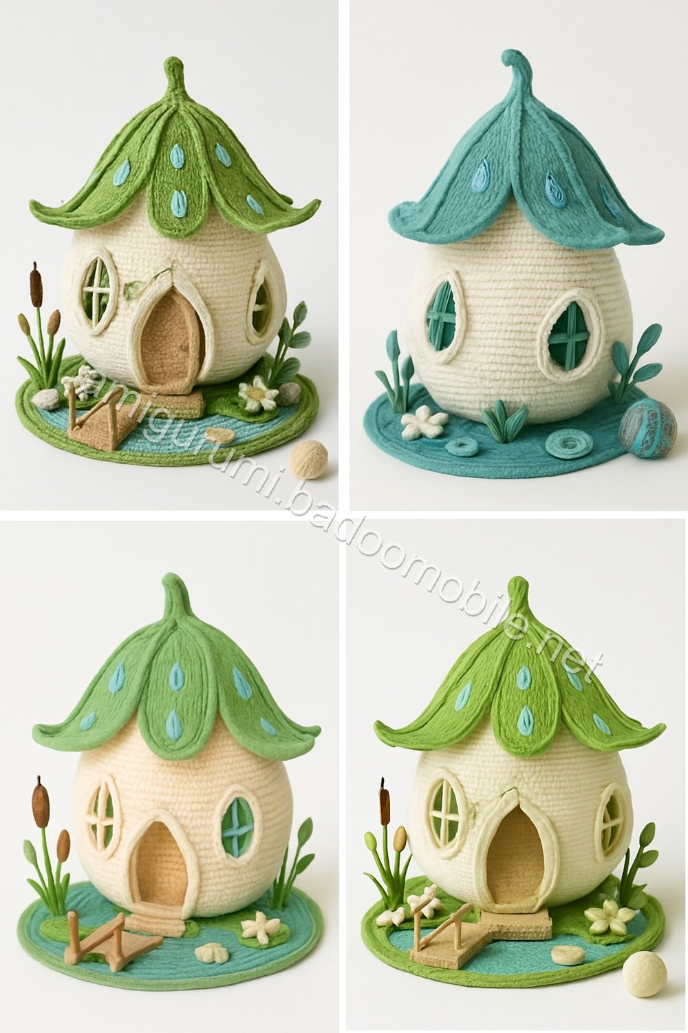 Amigurumi Raindrop Lily Fairy Cottage Free Pattern