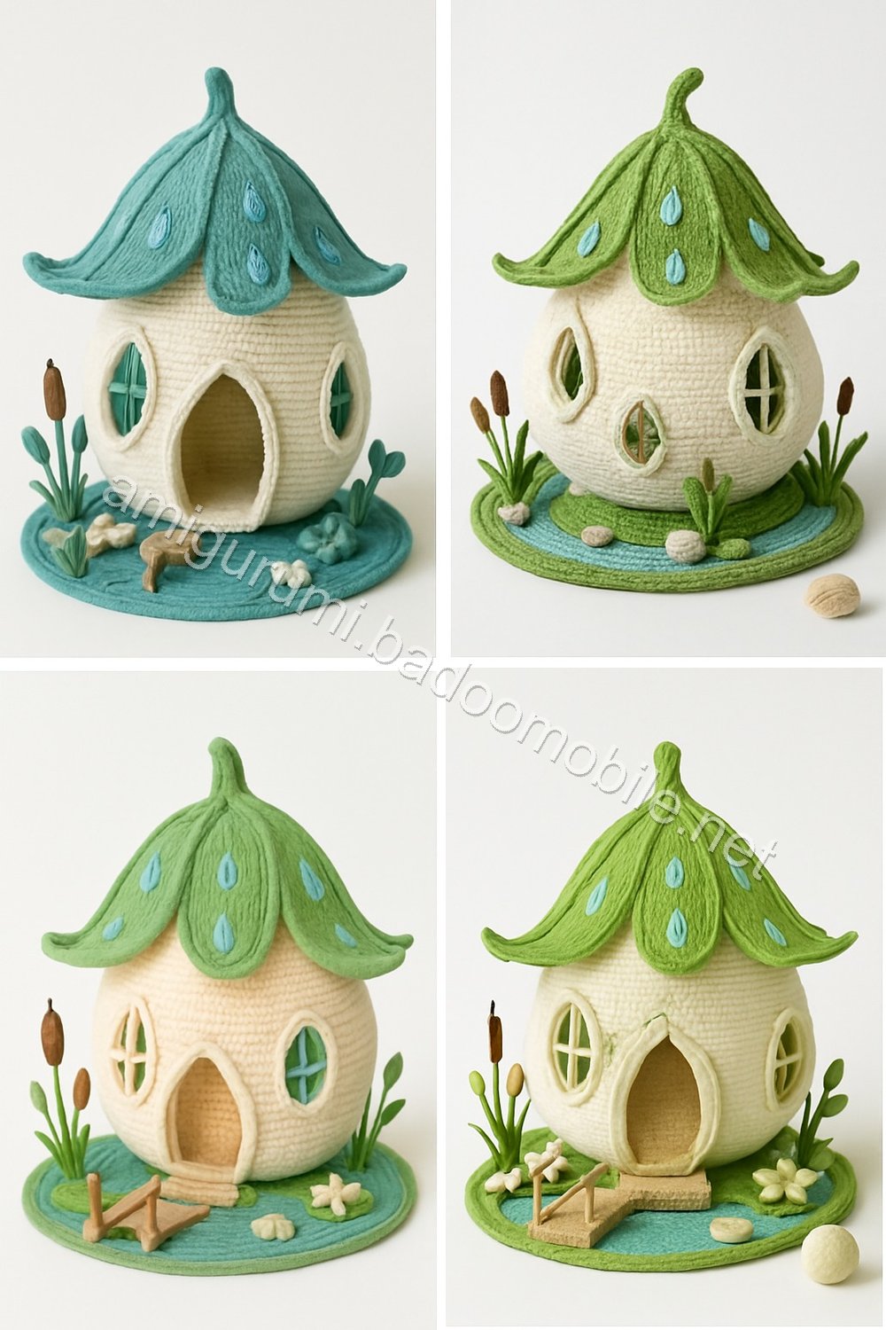 Amigurumi Raindrop Lily Fairy Cottage Free Pattern