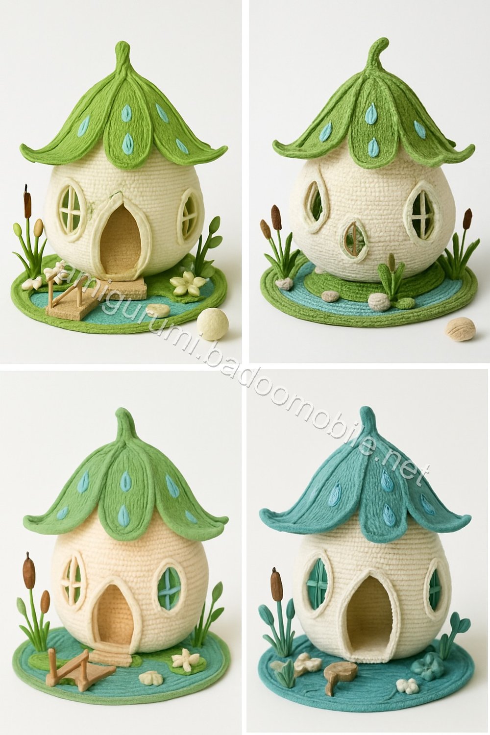 Amigurumi Raindrop Lily Fairy Cottage Free Pattern