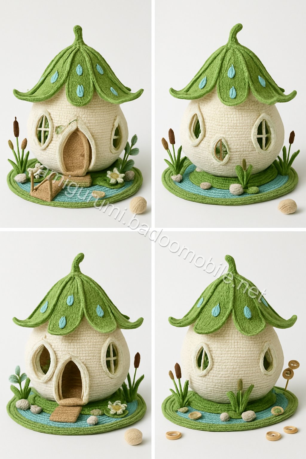 Amigurumi Raindrop Lily Fairy Cottage Free Pattern