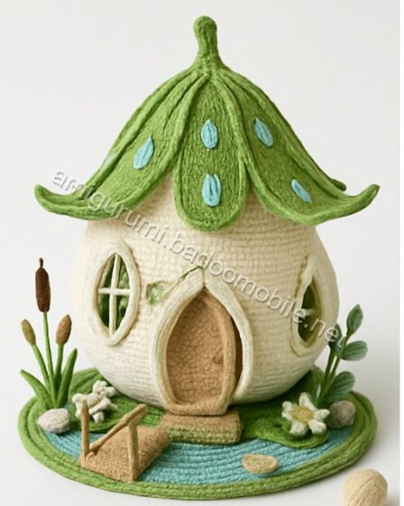 Amigurumi Raindrop Lily Fairy Cottage Free Pattern - cottage-q1p1.jpg