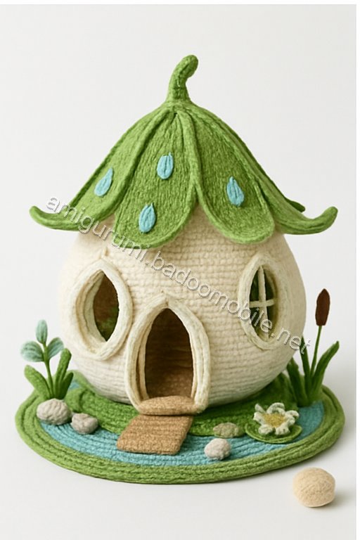 Amigurumi Raindrop Lily Fairy Cottage Free Pattern