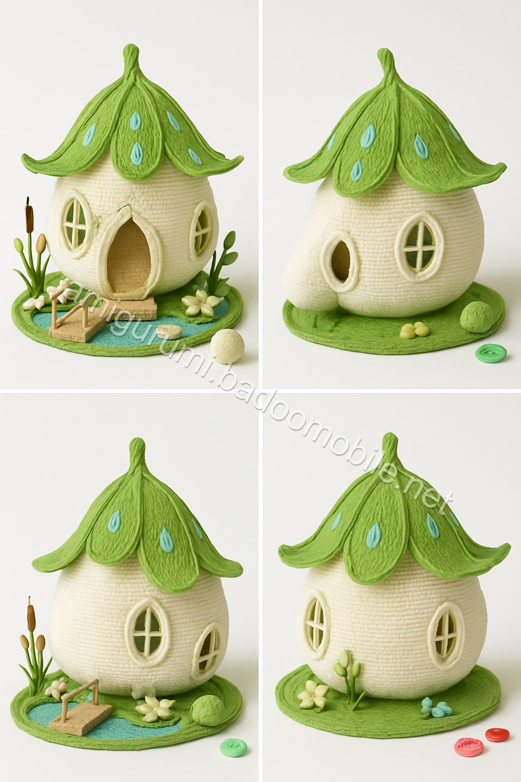 Amigurumi Raindrop Lily Fairy Cottage Free Pattern