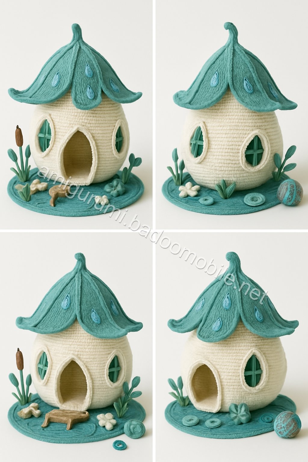 Amigurumi Raindrop Lily Fairy Cottage Free Pattern