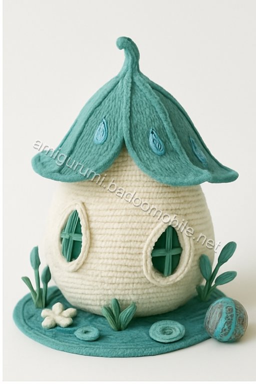 Amigurumi Raindrop Lily Fairy Cottage Free Pattern