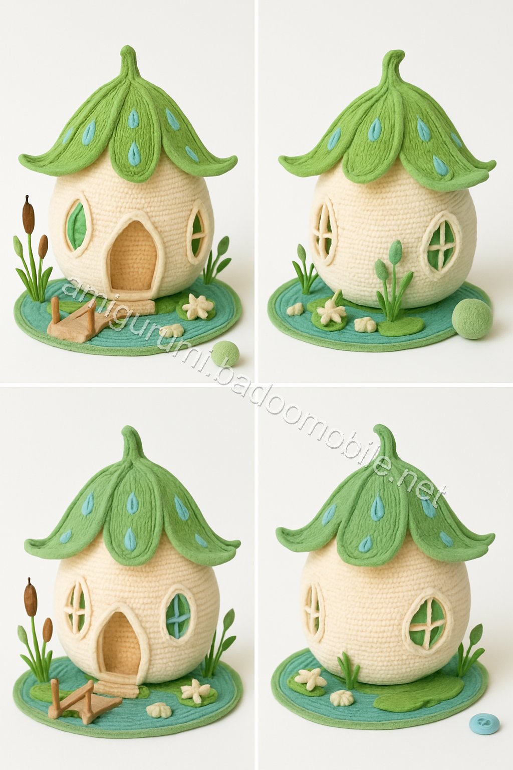 Amigurumi Raindrop Lily Fairy Cottage Free Pattern