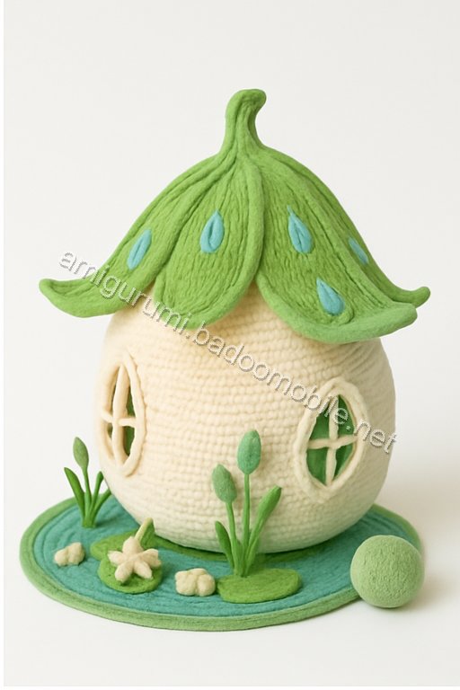 Amigurumi Raindrop Lily Fairy Cottage Free Pattern