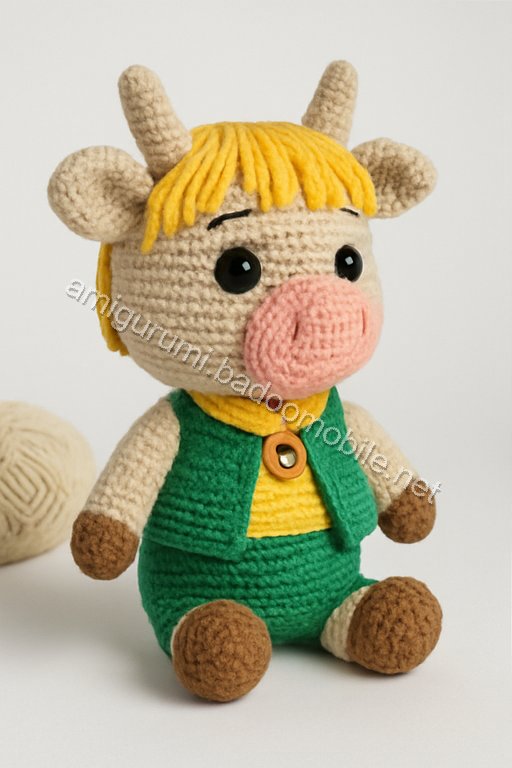 Amigurumi Sweetheart Cow Free Pattern