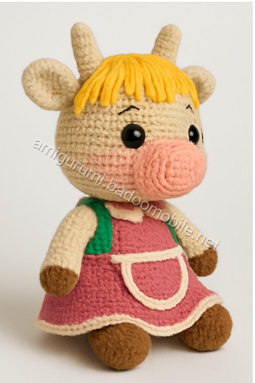 Amigurumi Sweetheart Cow Free Pattern
