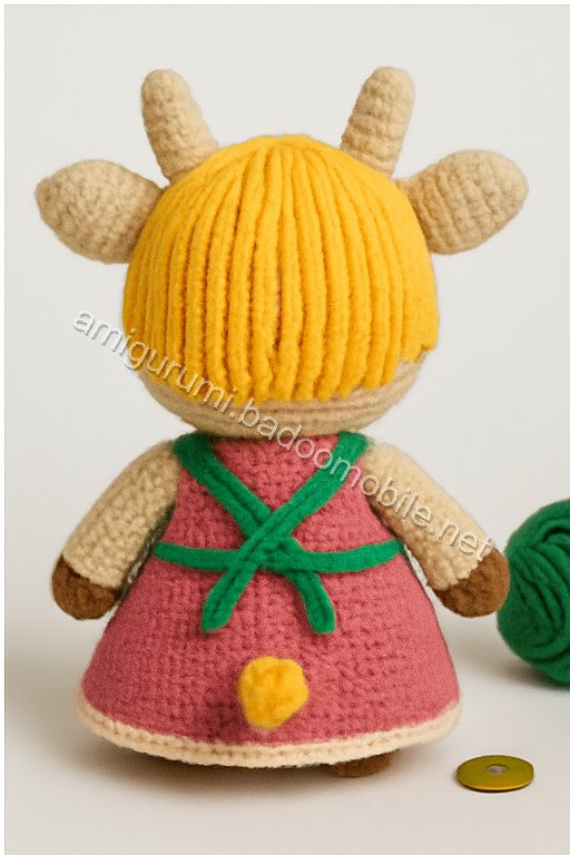 Amigurumi Sweetheart Cow Free Pattern