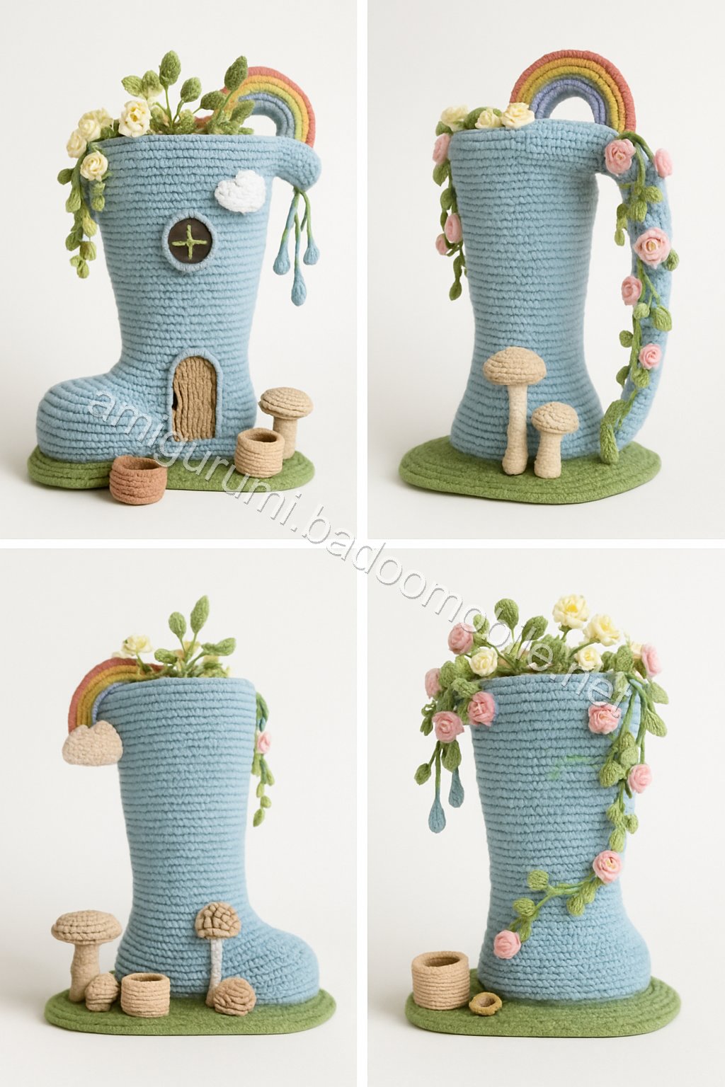 Amigurumi Rainboot Sprout Nursery Fairy House Free Pattern