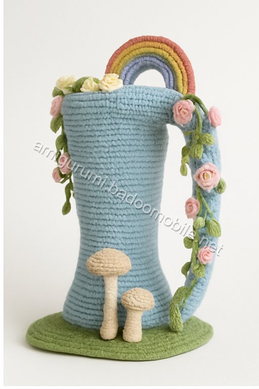 Amigurumi Rainboot Sprout Nursery Fairy House Free Pattern