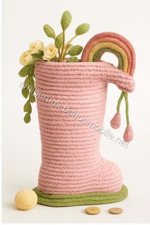 Amigurumi Rainboot Sprout Nursery Fairy House Free Pattern