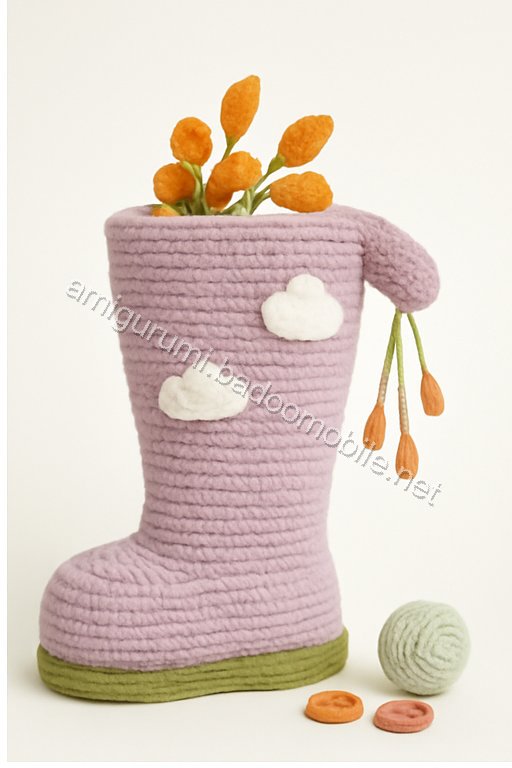 Amigurumi Rainboot Sprout Nursery Fairy House Free Pattern