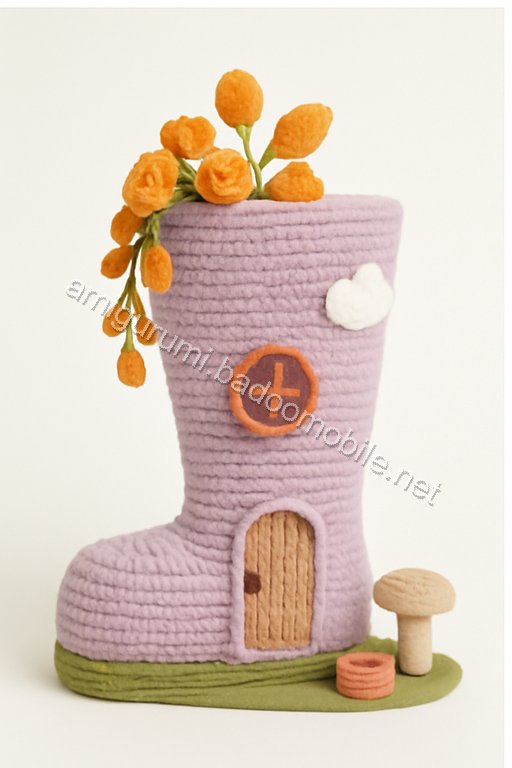 Amigurumi Rainboot Sprout Nursery Fairy House Free Pattern