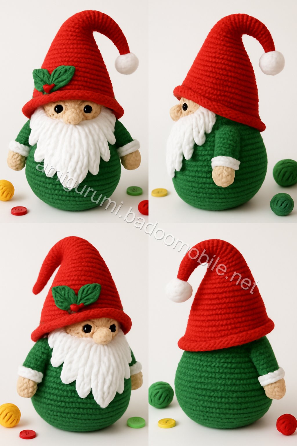 Amigurumi Christmas Gnome Free Pattern