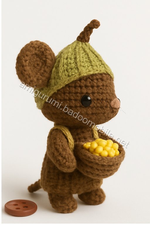 Amigurumi Corn Husk Mouse Free Pattern