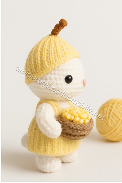 Amigurumi Corn Husk Mouse Free Pattern