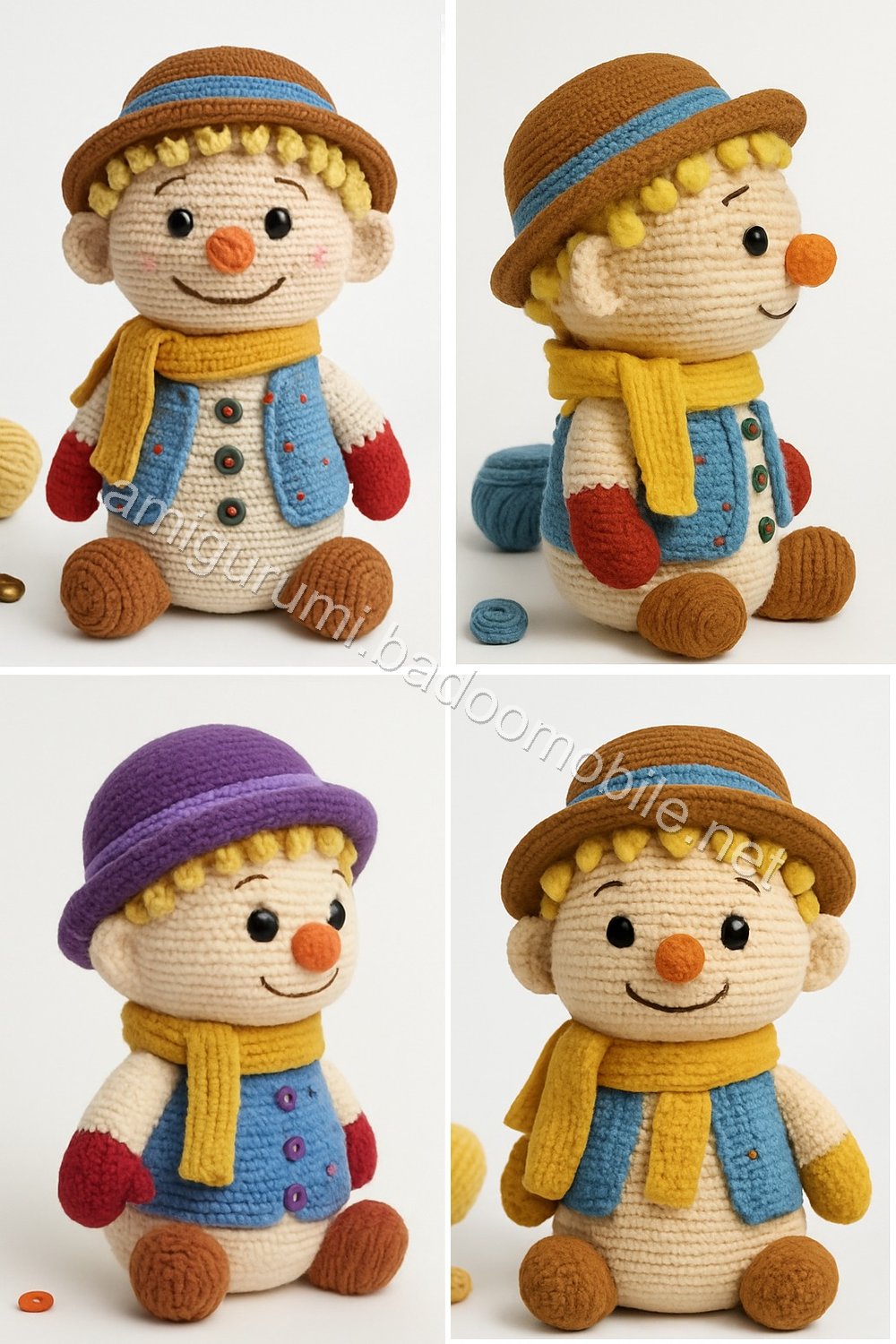 Amigurumi Ethan Snowman Free Pattern