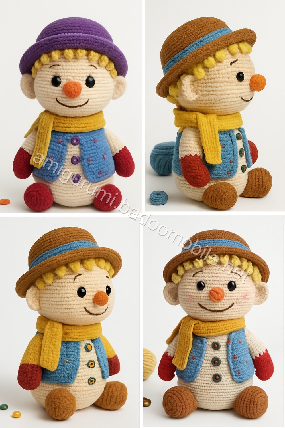 Amigurumi Ethan Snowman Free Pattern