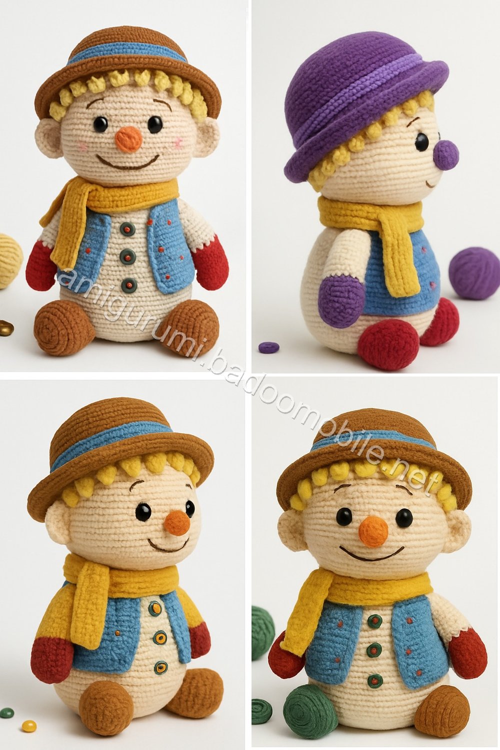 Amigurumi Ethan Snowman Free Pattern