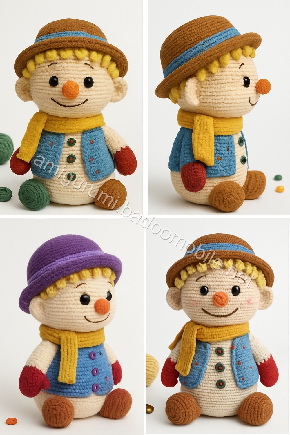 Amigurumi Ethan Snowman Free Pattern