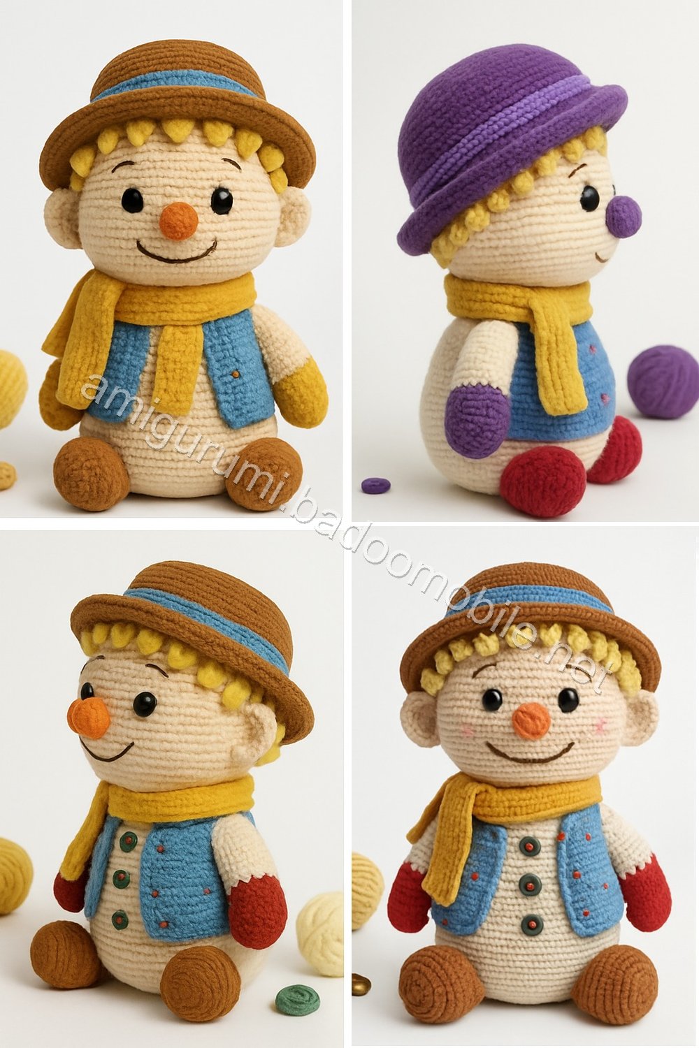 Amigurumi Ethan Snowman Free Pattern