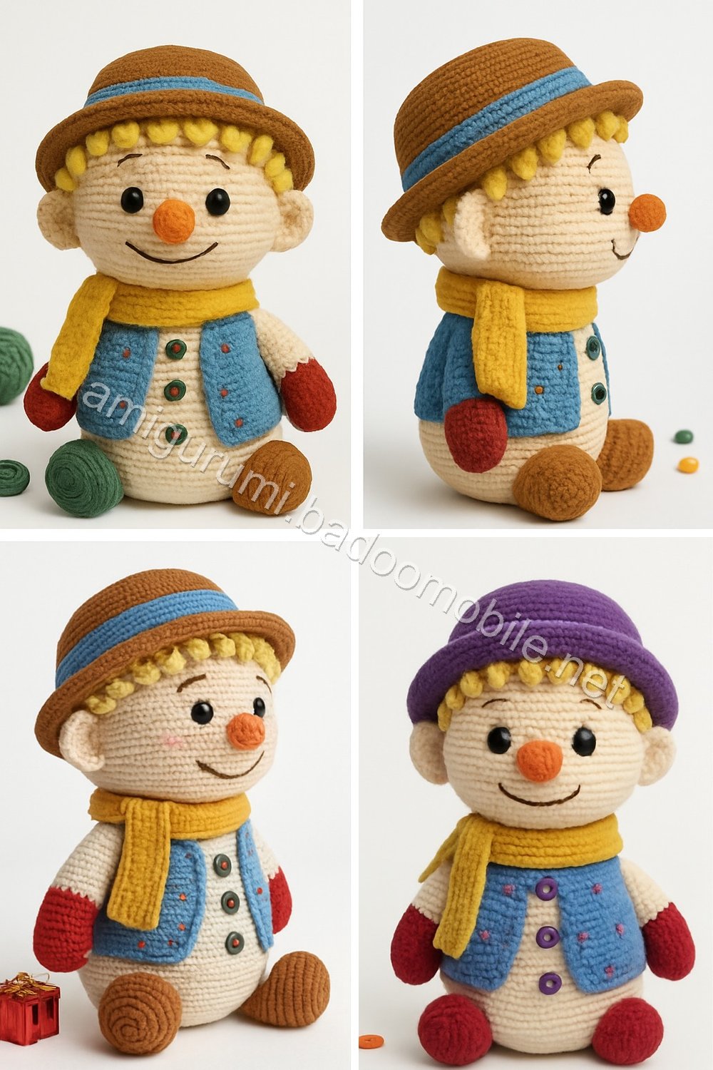 Amigurumi Ethan Snowman Free Pattern