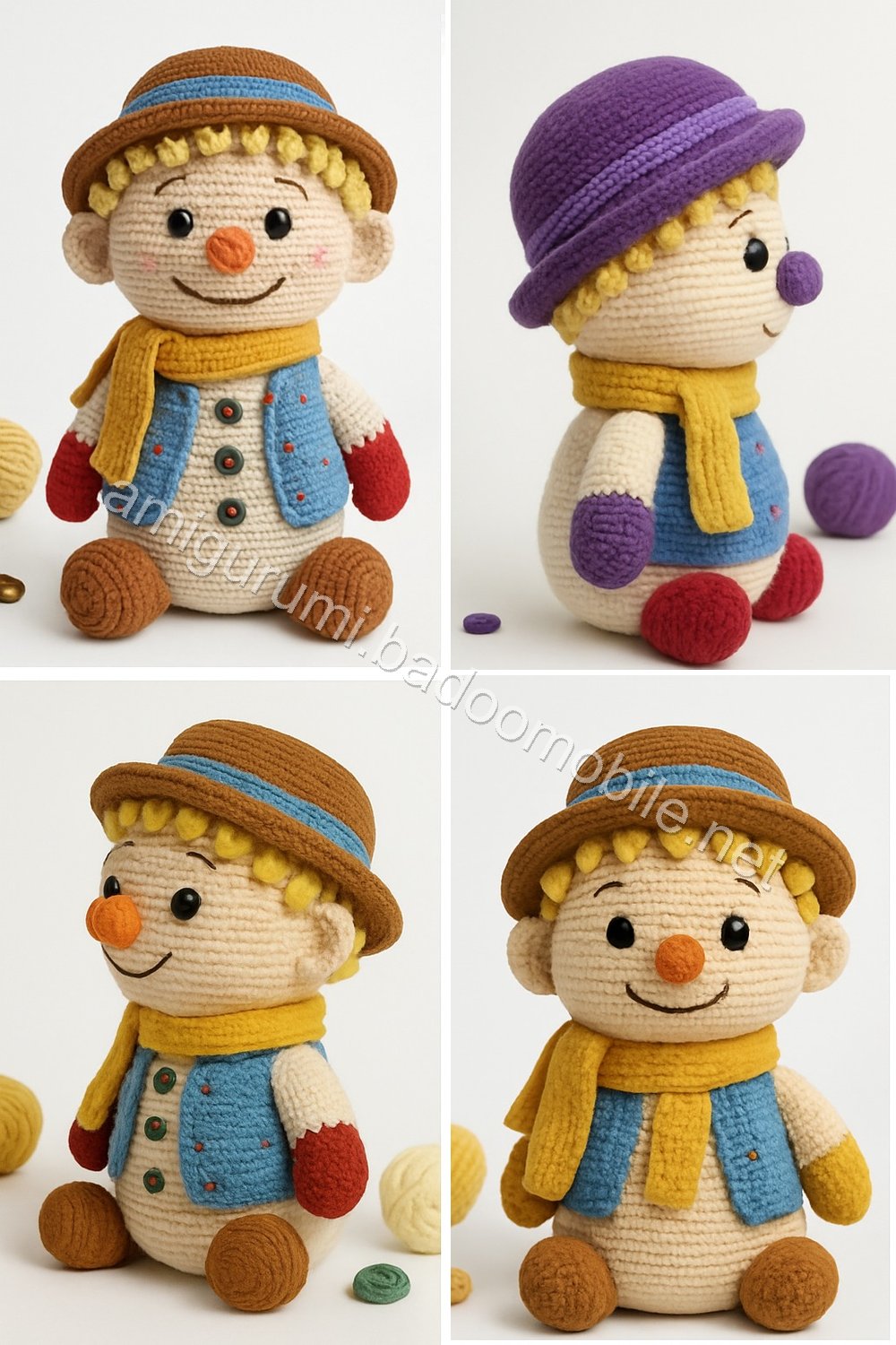 Amigurumi Ethan Snowman Free Pattern