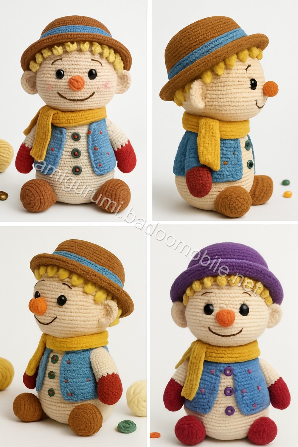 Amigurumi Ethan Snowman Free Pattern
