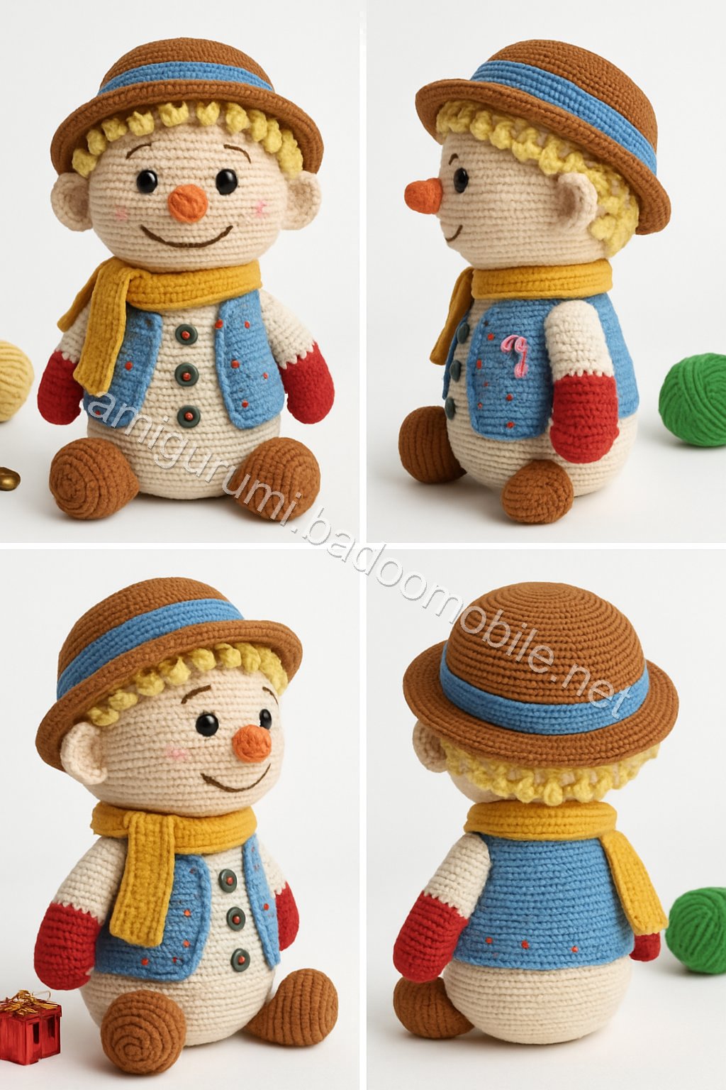 Amigurumi Ethan Snowman Free Pattern