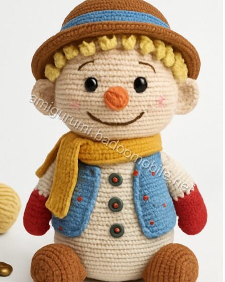 Amigurumi Ethan Snowman Free Pattern - snowman-q1p1.jpg