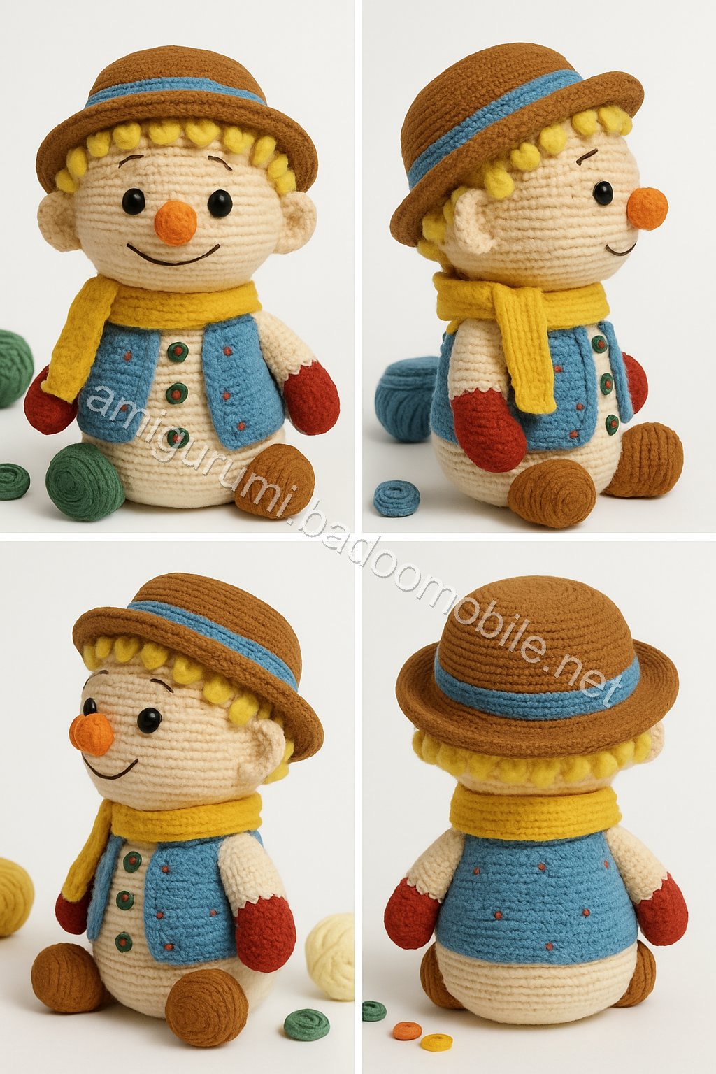 Amigurumi Ethan Snowman Free Pattern