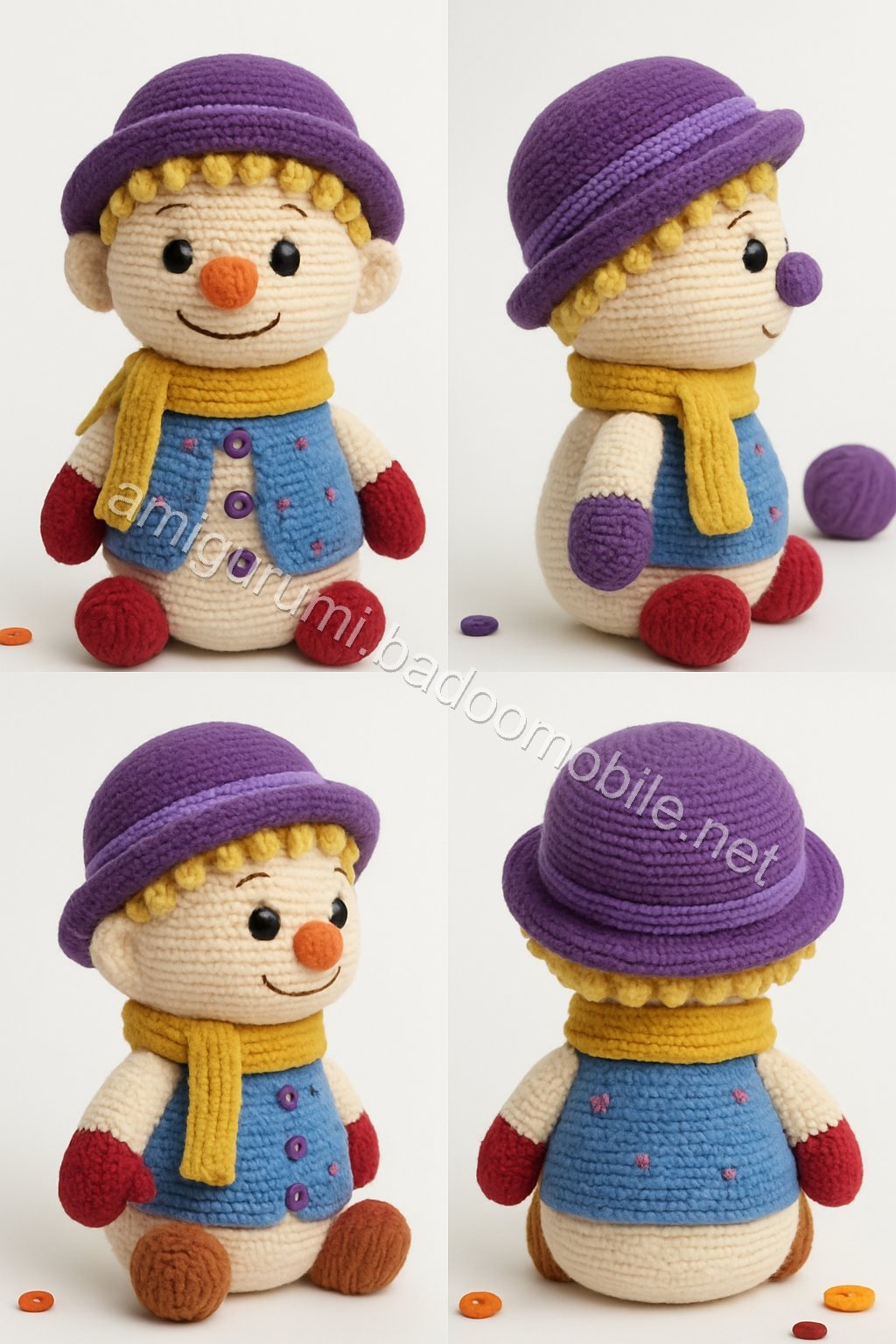 Amigurumi Ethan Snowman Free Pattern