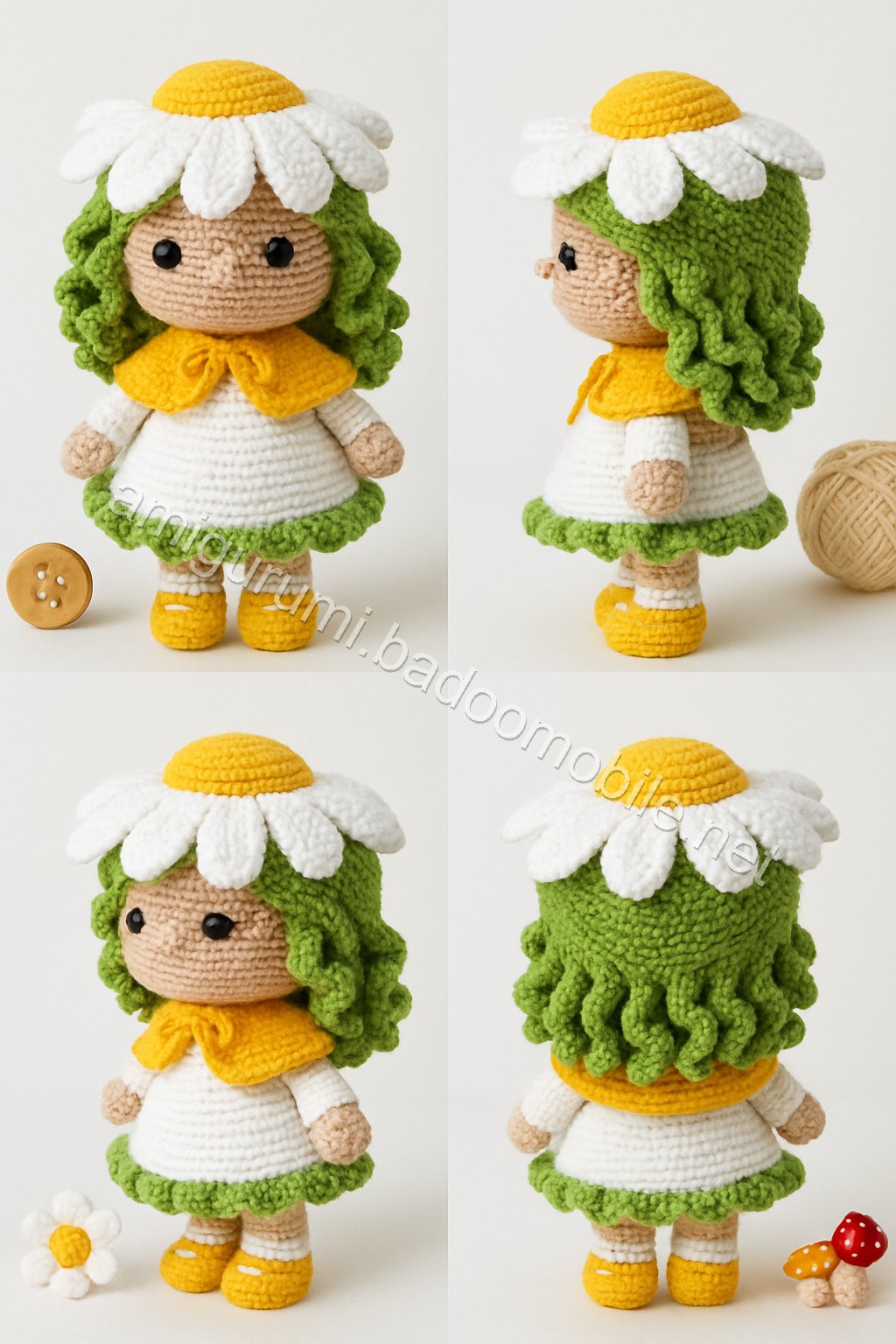 Amigurumi Daisy Sprite Free Pattern