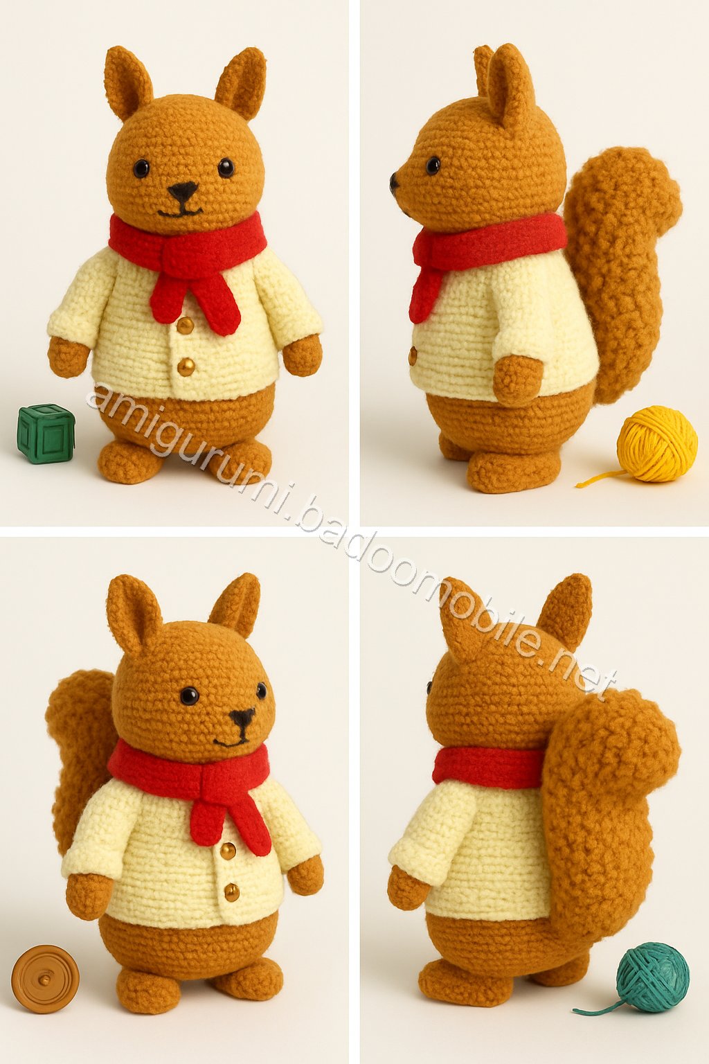 Amigurumi Squirrel Free Pattern