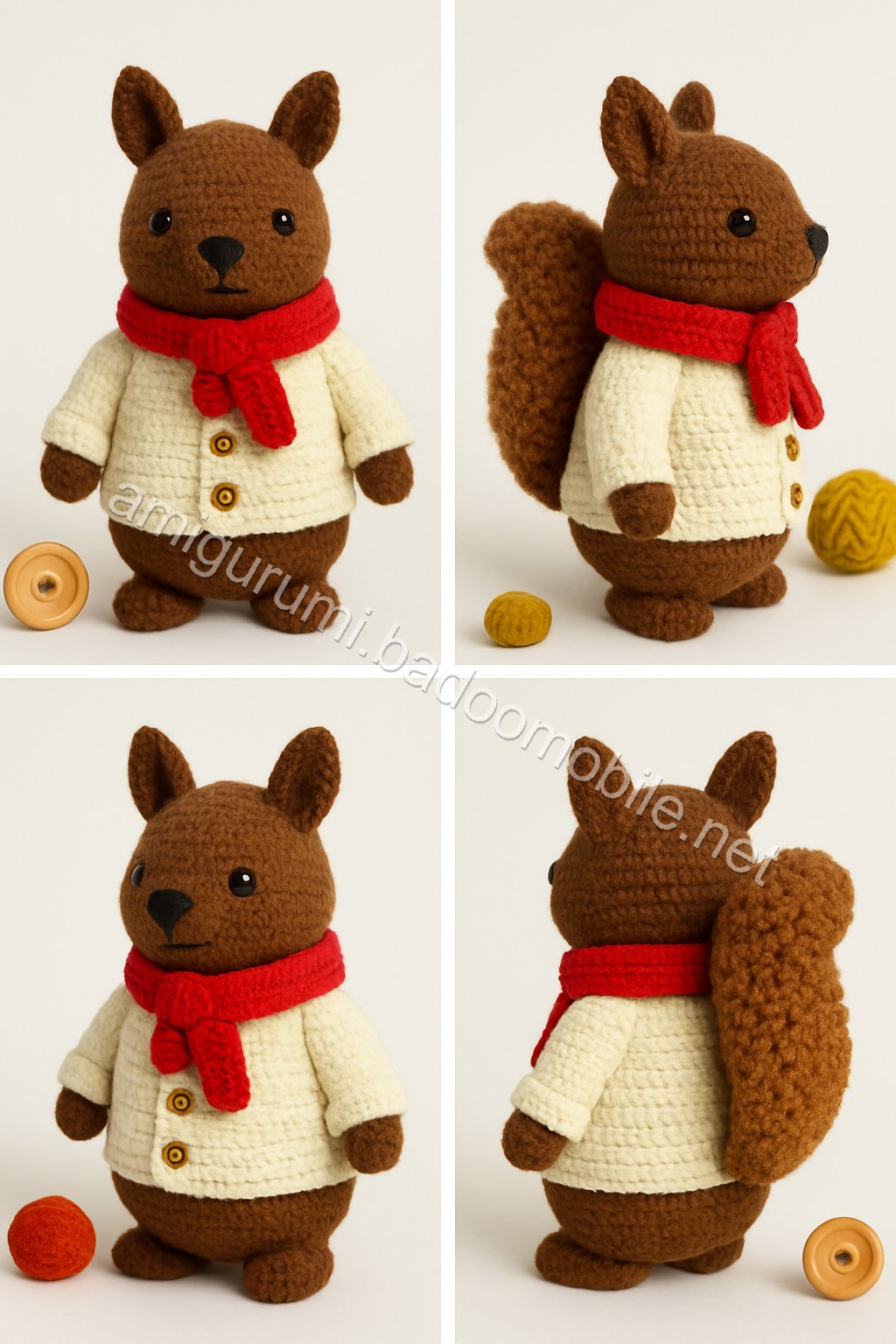 Amigurumi Squirrel Free Pattern