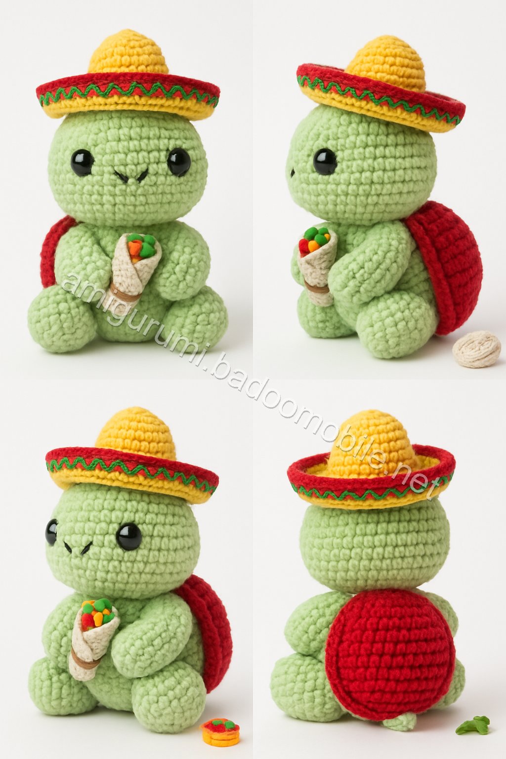 Amigurumi Paco the Burrito Turtle Free Pattern